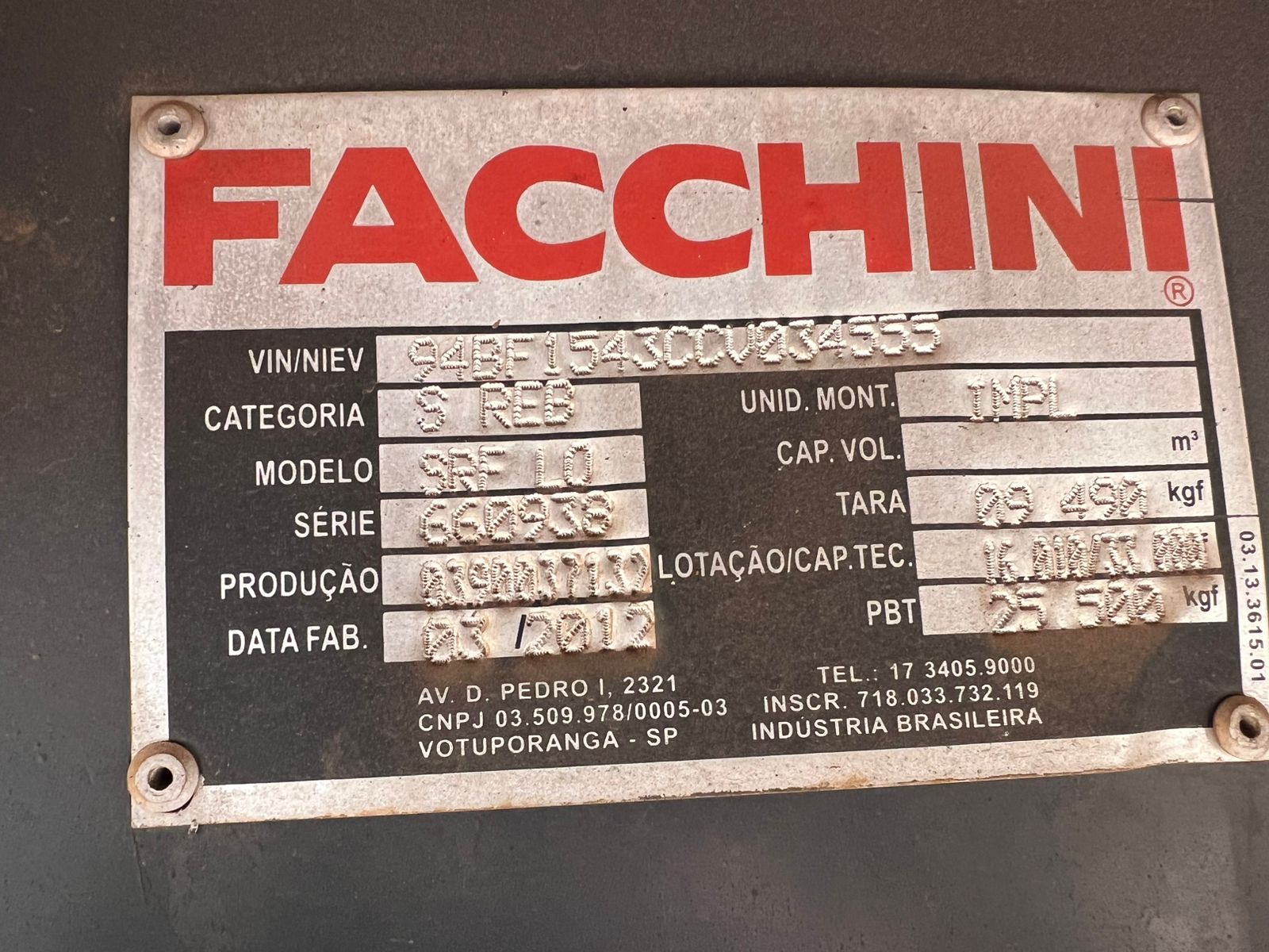 CARRETA BAÚ FACCHINI – 2012 – EXCELENTE ESTADO - Imagem 3